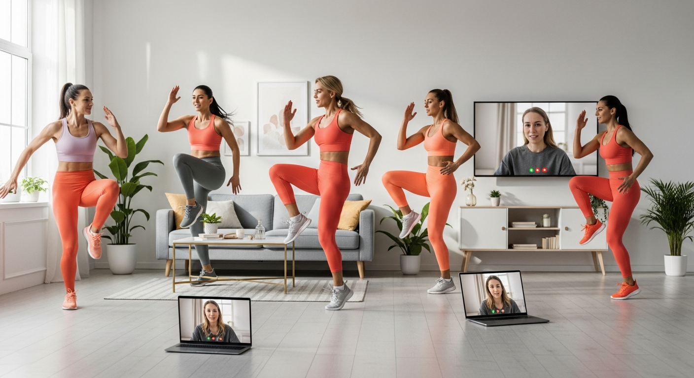 Онлайн групповая аэробика Groupra